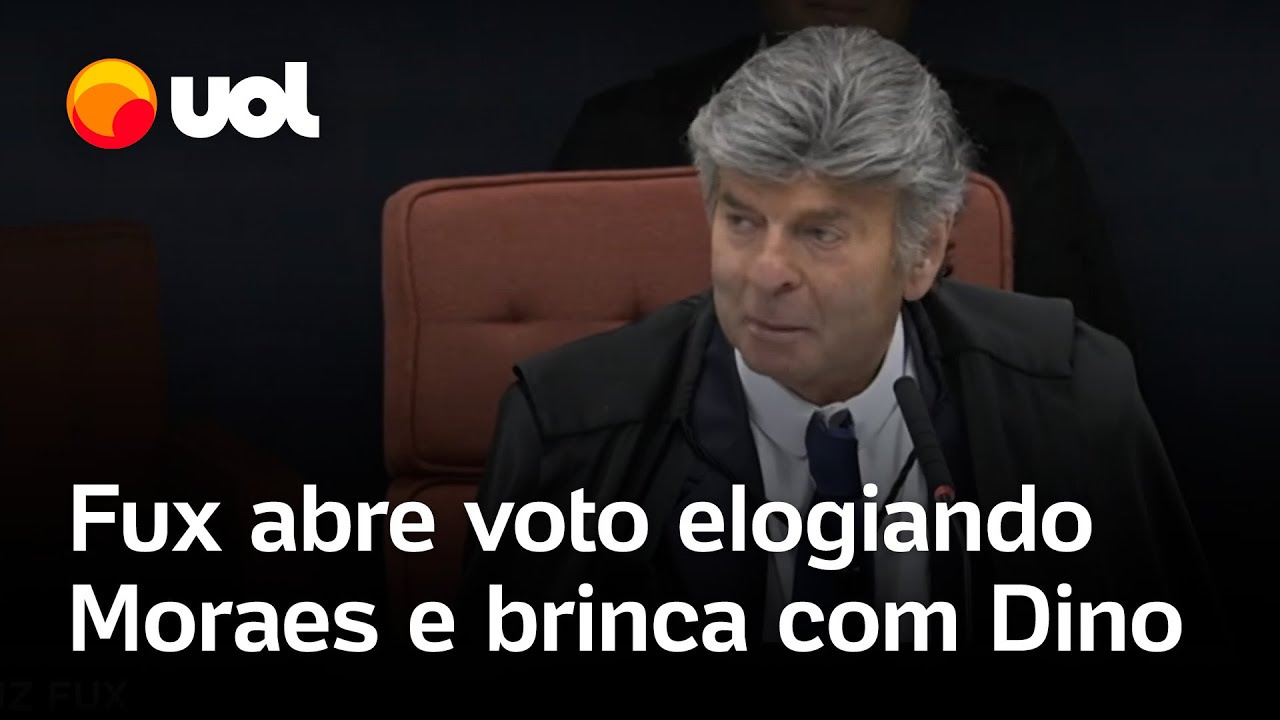 Fux abre voto elogiando Alexandre de Moraes e brinca com Flávio Dino: ‘Tem um humor especial’