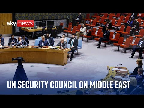 Watch live: UN Security Council discuss latest situation in Middle East