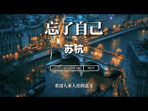 忘了自己   苏杭『还是习惯让自己放空,  骗自己继续告诉自己』【高音質 動態歌詞Lyrics】