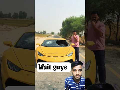 किसी ने लैंबॉर्गिनी तोड़ दी #nivetadhingramusic #reactionvideo #greenscreen #lamborghini
