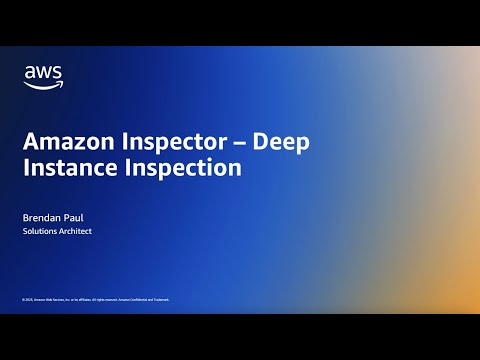 Amazon Inspector deep inspection of EC2 instances | Amazon Web Services