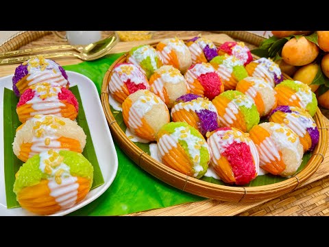 ข้าวเหนียวมะยงชิด เปรี้ยวหวานมันอร่อยมาก สีสวย