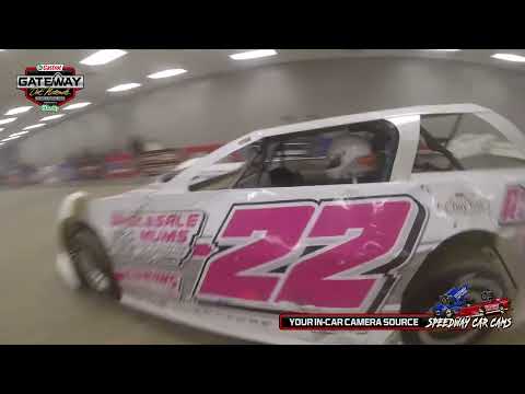 #22 Bree Whittmore at the Gateway Dirt Nationals 2024 Super Late Model - dirt track racing video image