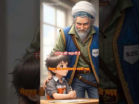 एक छोटे से गांव का कहानी है संतोष गरीब था पढ़ाई में बहुत तेज थ #viralvideo #trending #catoon#shorts