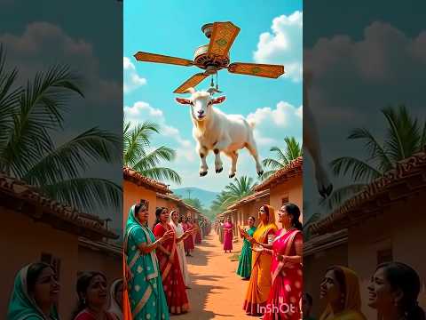 "गांव में बकरा उड़ने लगा! सब हैरान 😲 | village Story"#shorts #ai #funny #trending #ytshorts