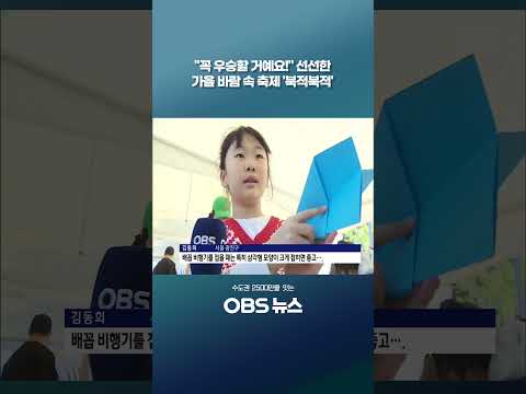 황금연휴 <strong>가을</strong> 축제 '풍성'…종이비행기에 실은 동심  #쇼츠 #<strong>가을</strong> #연휴 #축제 #한강 #서울숲