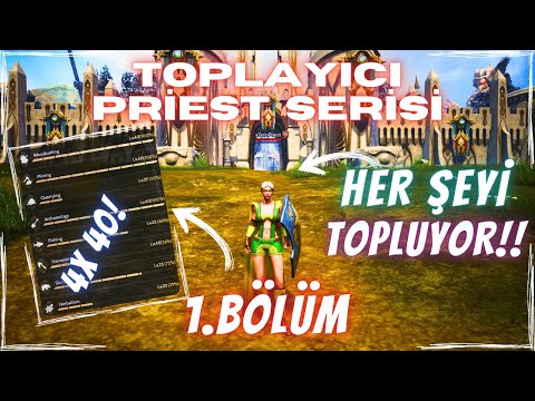 PRİEST SERİSİ 1. BÖLÜM | 4x 40 LVL GATHERING + GM 1!! | HER ŞEYİ TOPLAYAN PRİEST :D | Rise Online
