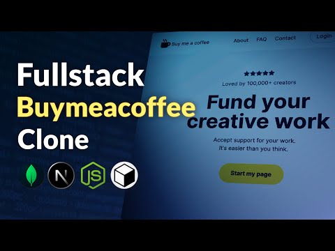 Build a fullstack Buymeacoffee clone with Next.js