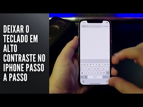 Deixar o Teclado em Alto Contraste no iPhone Passo a Passo