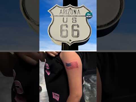 Nine-year-old girl who got Trump-inspired tattoo returns to Arizona for a touch-up | ITV News