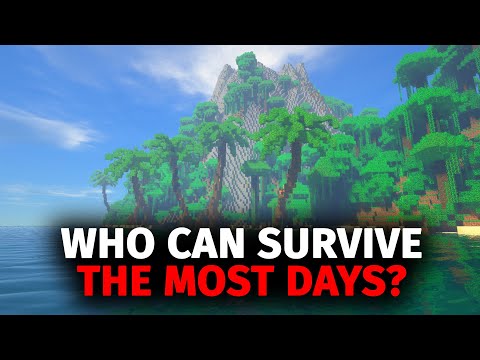 Whoever Can Survive The Most Days On A Deserted Island In Minecraft Wins