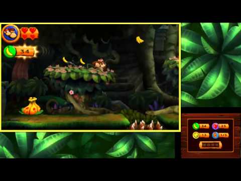 Donkey Kong Country Returns 3D - 100% Walkthrough Part 1 - World 1 Jungle (Puzzle Pieces, KONG) - UCg_j7kndWLFZEg4yCqUWPCA