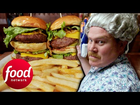 Casey Duels Against The Undefeated 3,5 LB Hamilton Challenge | Man V Food