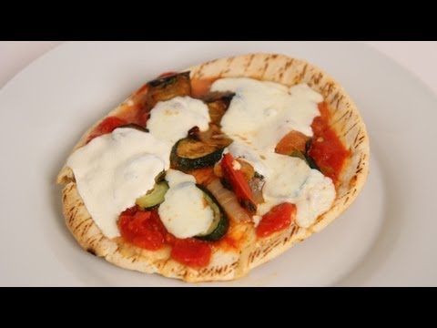 Homemade Pita Pizza Recipe - Laura Vitale - Laura in the Kitchen Episode 397 - UCNbngWUqL2eqRw12yAwcICg