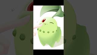 むちむチコリータ描いてみた #イラスト #メイキング #ポケモン #pokemon #shorts #shortsvideo