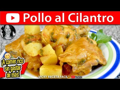 Cómo hacer POLLO AL CILANTRO | Vicky Receta Facil - UCewhO42h_TIKZdntpI-v39g