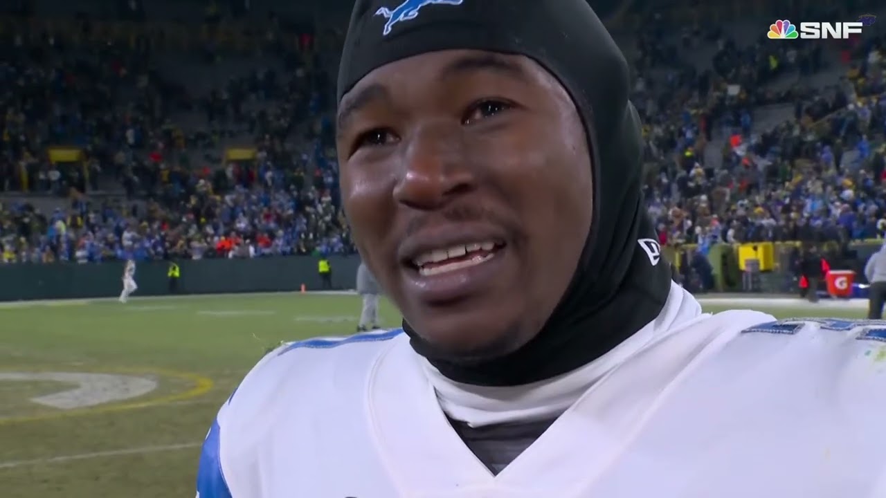 Jamaal Williams interview goes from emotional to hilarious video clip