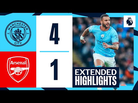 EXTENDED HIGHLIGHTS | Man City 4-1 Arsenal | City close in on top spot!