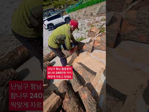 겨울이 닥쳐온다 <strong>참나무</strong> 240만원 어치 땔감준비 ᆢ