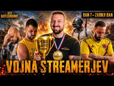 VOJNA STREAMERJEV PUBG TURNIR - DAN 7/7 (ZADNJI DAN)