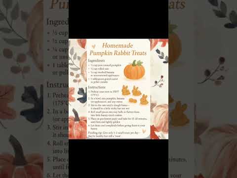 My very own rescipe #pumpkin #bunny #treat