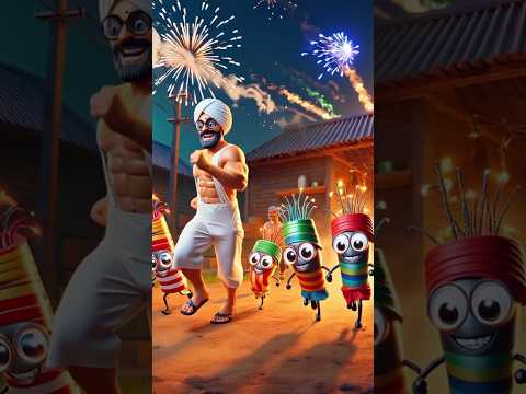 दिवाली पर भाग गए पटाखे किसान और शरारती पटाखे 🎇💥#shorts #short #shortvideo #viral #viralvideo #funny