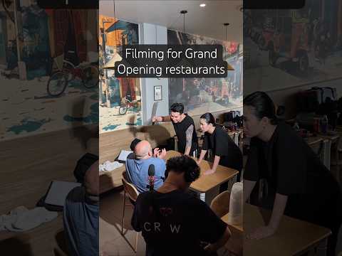 Filming for Grand Opening restaurants #shorts #filming #grandopening #restaurant #faitomedia