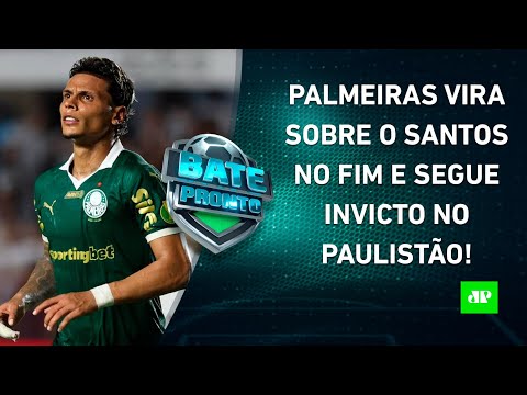 Palmeiras VENCE o Santos DE VIRADA; Flamengo GOLEIA; Corinthians GANHA MAIS UMA! | BATE-PRONTO