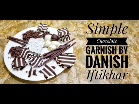 SIMPLE CHOCOLATE GARNISH FOR THE BEGINNERS