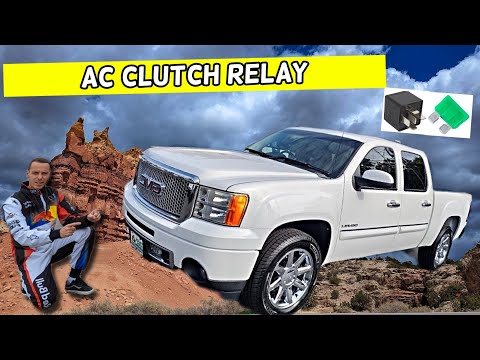 GMC SIERRA  AC CLUTCH RELAY LOCATION 2007 2008 2009 2010 2011 2012 2013