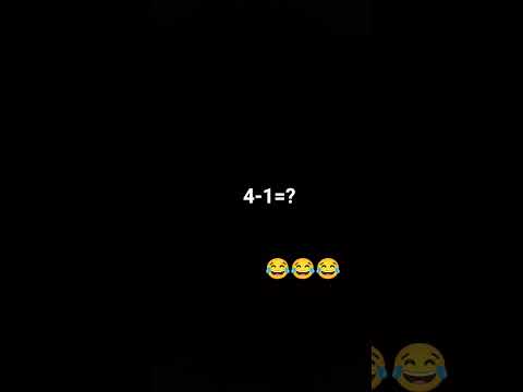 4-1=? 😂😂😂 #shoetsvideo #shorts #funny #maths #hide