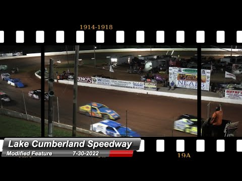 Lake Cumberland Speedway - Modified Feature - 7/30/2022 - dirt track racing video image