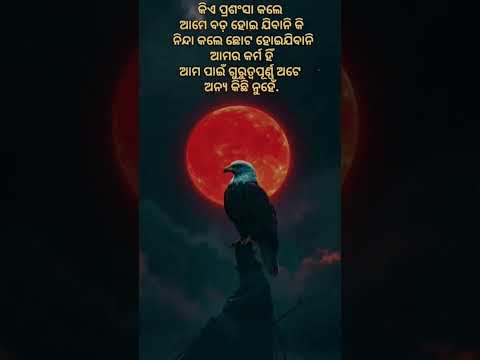 କିଏ ଆମକୁ ନିନ୍ଦା କଲେ ଛୋଟ ହୋଇଯିବା ନାହିଁ।odia best motivation shorts vidio #YouTube trending #viral #