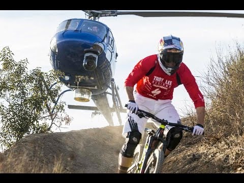 Helicopter chases Curtis Keene down incredible MTB trail - Heli POV - UCblfuW_4rakIf2h6aqANefA