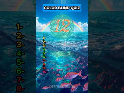 You are colorblind if you can’t name the numbers!#color #test #quiz #challenge