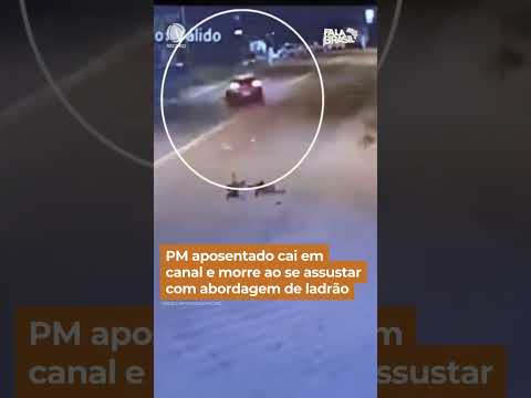 PM aposentado morre ao se assustar com abordagem de ladrão no litoral de SP #Shorts #FalaBrasil