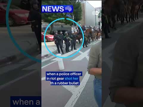 Journalist hit with rubber bullet at anti-ICE protest in LA | DW News
