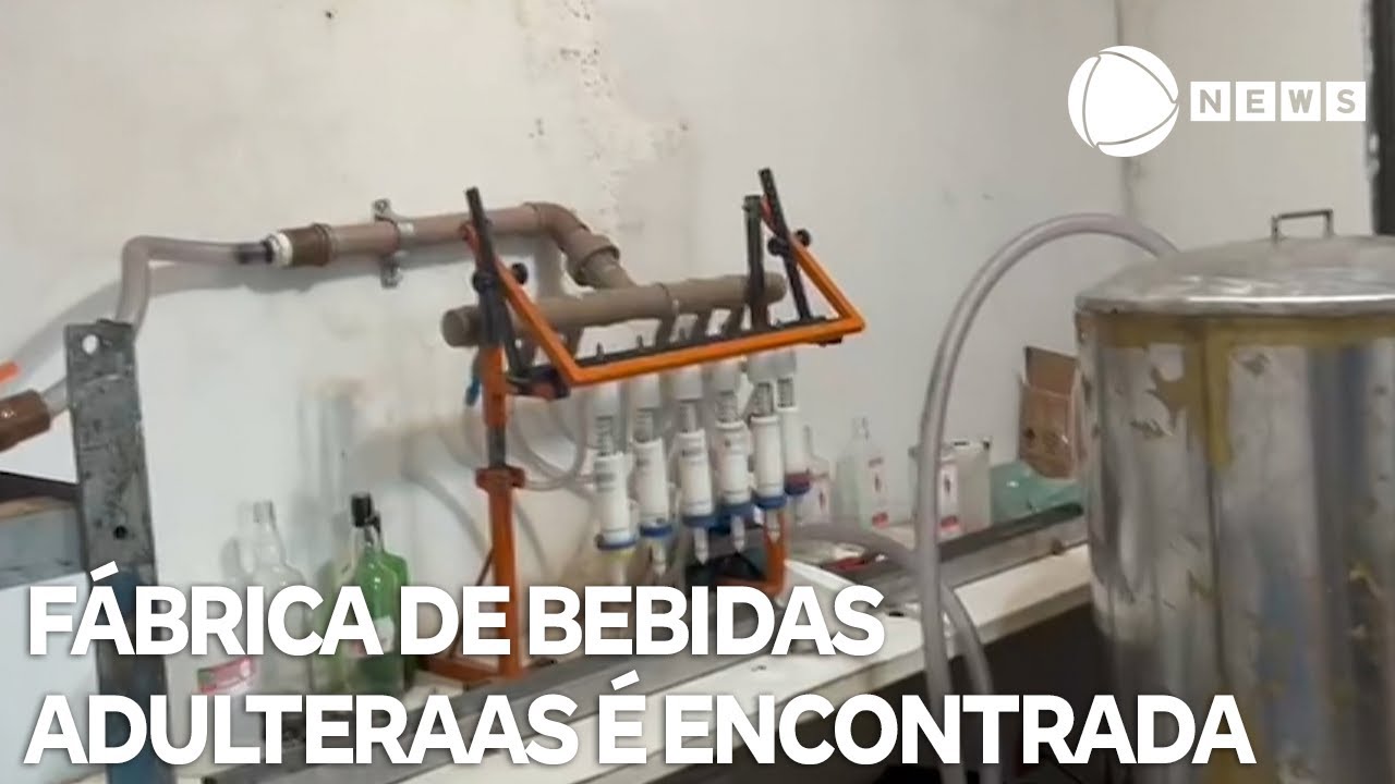 Polícia encontra fábrica de bebidas falsas no interior de São Paulo
