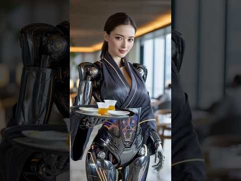 Watch an Incredible AI Robot Waitress in a Japanese Restaurant in New York #AIrobot #waitress