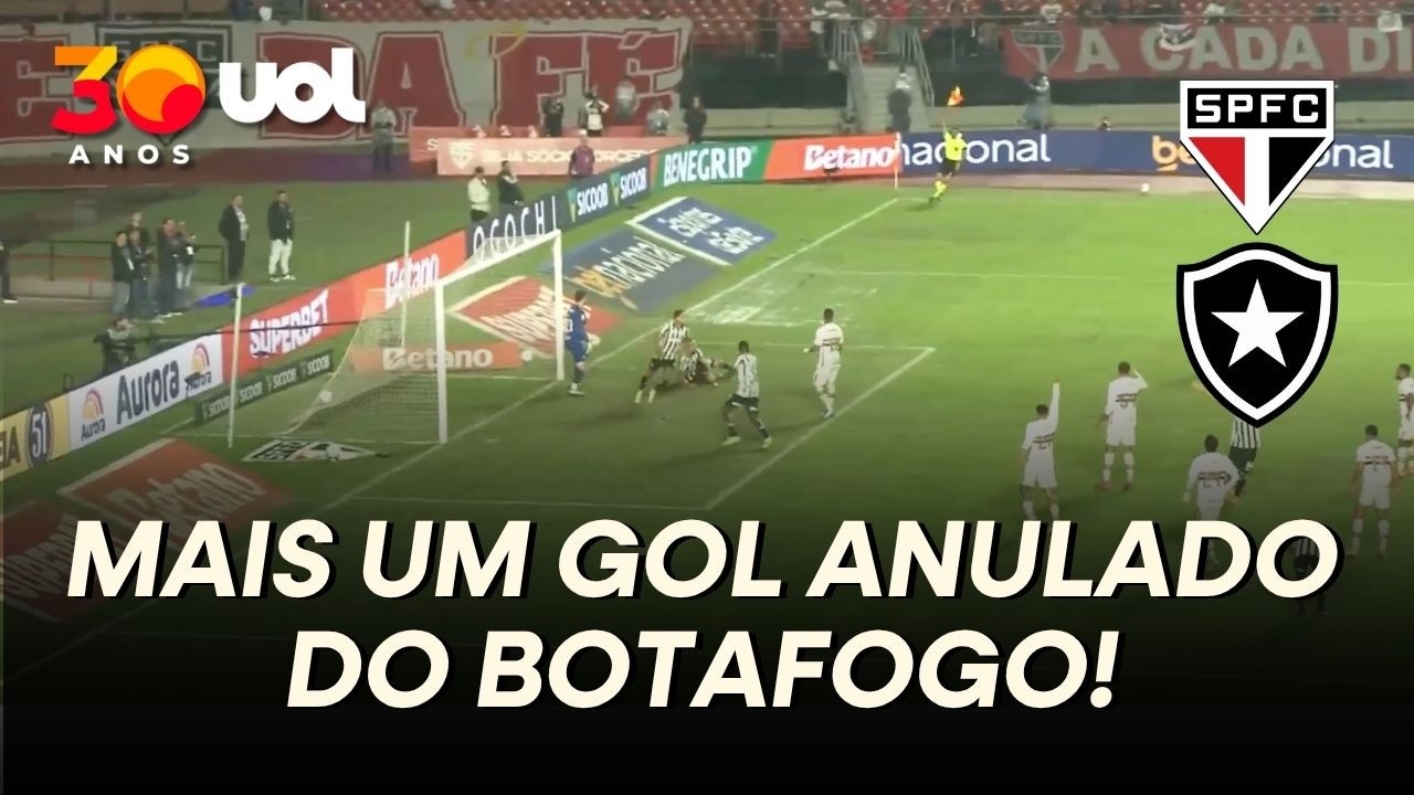 SÃO PAULO X BOTAFOGO: FOGÃO TEM MAIS UM GOL ANULADO!