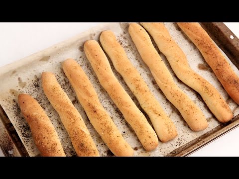 Homemade Breadsticks Recipe - Laura Vitale - Laura in the Kitchen Episode 887 - UCNbngWUqL2eqRw12yAwcICg