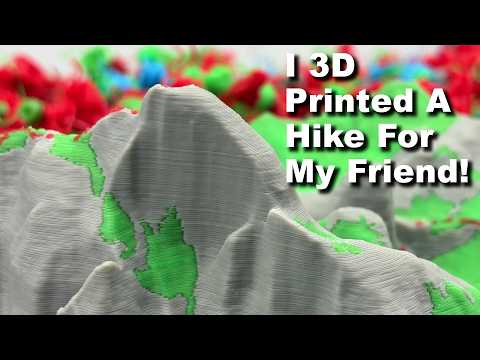 3D Print of Half Dome Hike In Yosemite Valley!