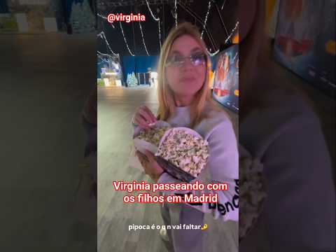 Virginia passeando com os filhos em Madrid #shorts #virginiafonseca