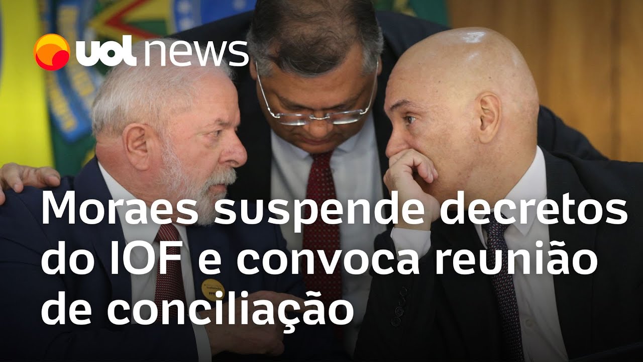 Moraes suspende decretos do IOF e convoca reunião de conciliação entre governo Lula e Congresso