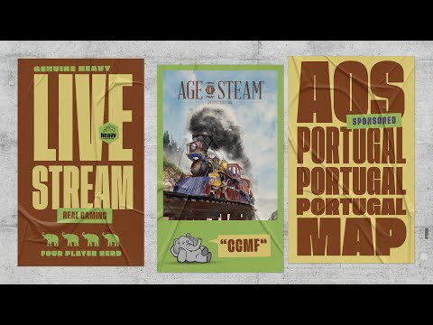 Age of Steam - Portugal- 4p Teaching, Play-through, & Round table by Heavy Cardboard