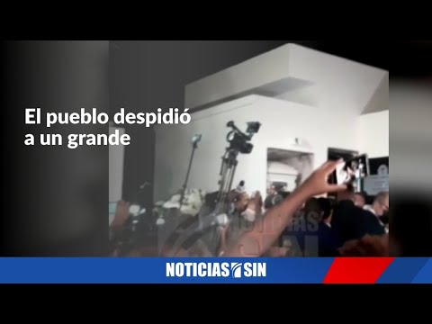 El pueblo despidió al legendario merenguero