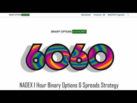 6060 NADEX 1 Hour Binary Options and Spreads Strategy Review