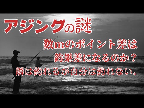 【アジング】数メートルのポイント差が釣果を変えるのか？結論は！「変わりますその理由は！」