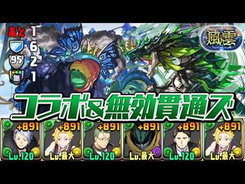 最新要素盛り盛りのコラボキャラだけで挑む風雲チャレンジ【パズドラ】