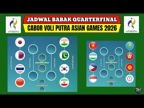 Jadwal 8 Besar <strong>Voli</strong>  Putra Asian Games 2026~Indonesia vs Filipina~Vollleyball Quarterfinal~Live Tvri